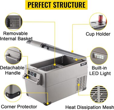Автохолодильник 35 л 60 Вт VEVOR