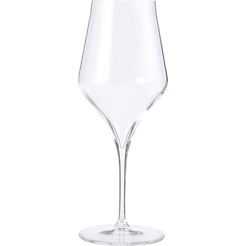 Упаковка Luigi Bormioli з 6 кришталевих келихів для вина, 7540459 Supremo, 8,8 см x 8,8 см x 23,3 см, прозора.