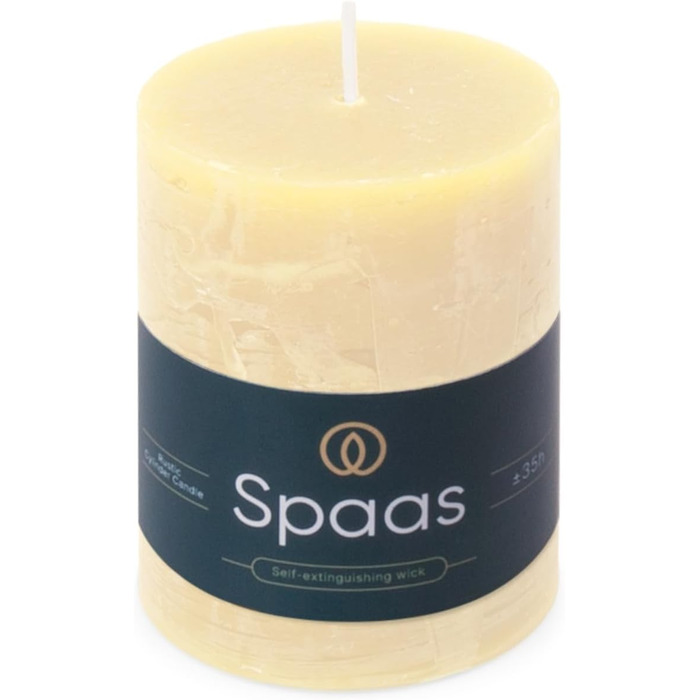 Свічка Spaas Rustic Pillar 70/95 мм 35 шт. - світло-рожева (слонова кістка)