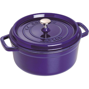 Кастрюля / жаровня 24 см с крышкой Dark Blue Staub
