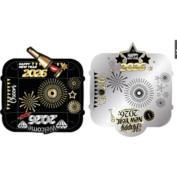 Лотки для їжі з написом З Новим роком, набір 24 предмети Xustanina