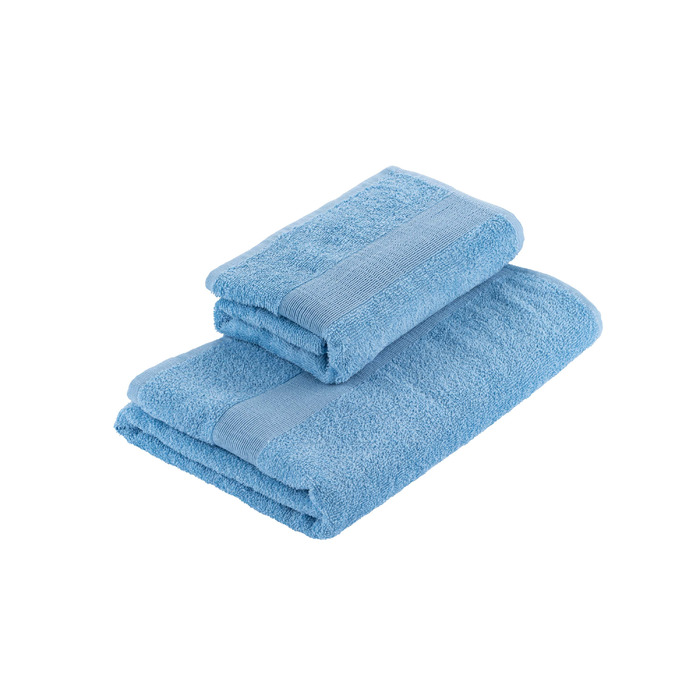 Рушник махровий Ardesto Benefit, 50х90см, 100% бавовна, блакитний