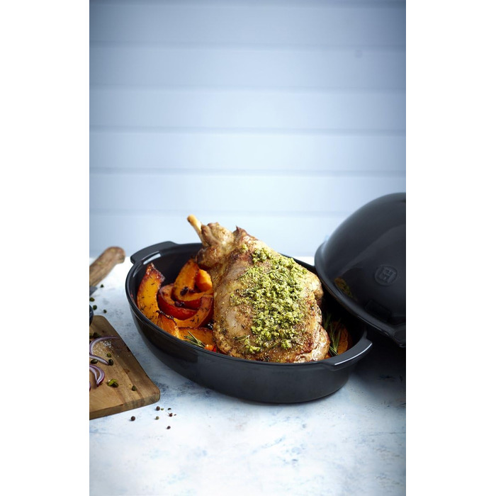 Жаровня для запекания птицы 41,5х22х22 см темно-коричневый Emile Henry