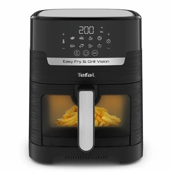 Tefal Мультипечь Easy Fry&Grill Vision Window, 1550Вт, чаша-4.2л, сенсорное управл., 10 программ, с окошком, пластик, черный