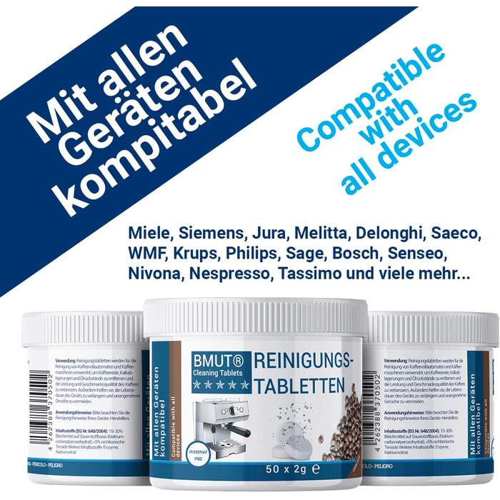 Таблетки для чищення кавоварок 50 шт BMUT