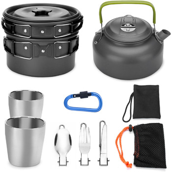 Набір посуду для кемпінгу на 1-2 особи Odoland
