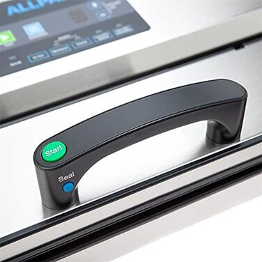 Вакуумний пакувальник Allpax P 355, пристрій для запаювання плівкою харчових продуктів та делікатних продуктів, вакуумний пакувальник для запаювання та приготування їжі методом су-від, включаючи адаптерний шланг та 100 вакуумних пакетів (вакуумний пакувал