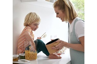 Набір ємностей для зберігання 9 предметів білих Modula Mepal