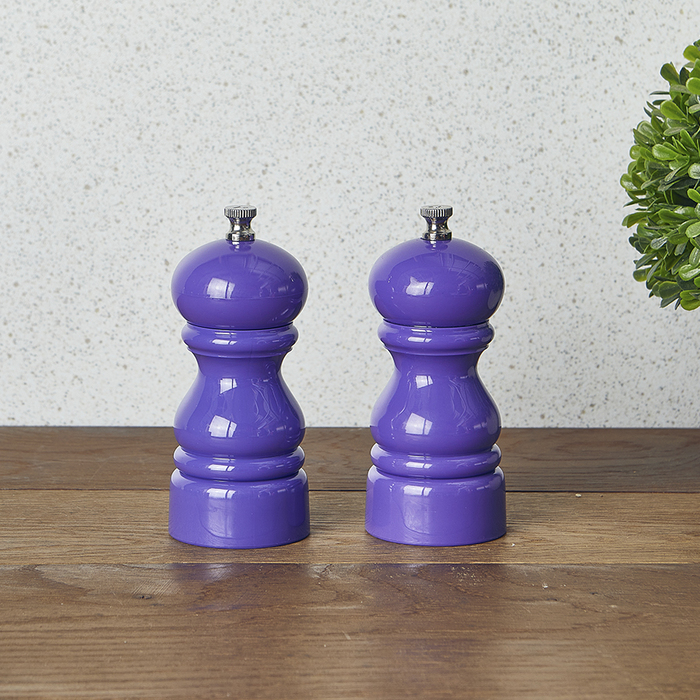 Млин для солі та перцю, 12.7 см, фіолетовий, GenWare