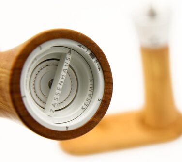 Набір Млин для солі та перцю Оливкова деревина Аугсбург 18 см з відповідною підставкою