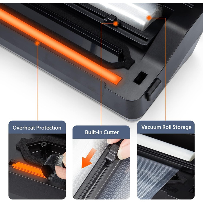 Вакуумний пакувальник з нержавіючої сталі VS02 Inkbird