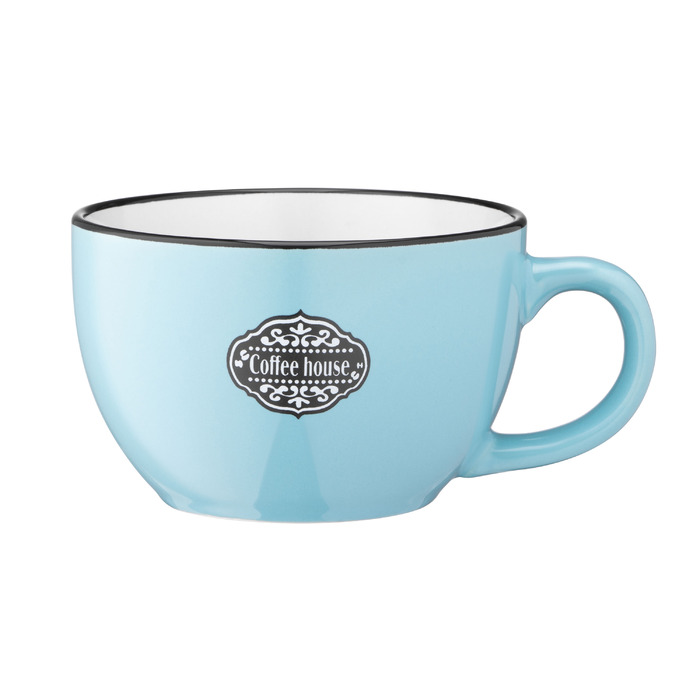 ARDESTO Чашка Floerino, 480 мл, блакитна, кераміка