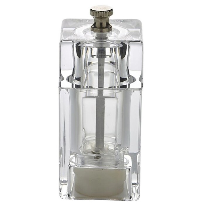 Мельница для соли и перца квадратная, 10 см, акрил, GenWare