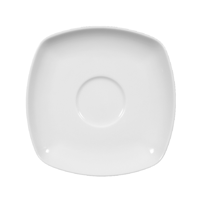 Блюдце до чашки для кави / чаю квадратне 14.5 см біле Sketch Basic Seltmann