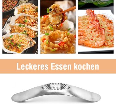 Часникодавка-гойдалка з нержавіючої сталі 19 x 4 см GATIHOK