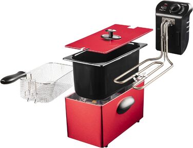 Масляная фритюрница Bestron 3,5 литра, 2000 Вт, красный Bestron