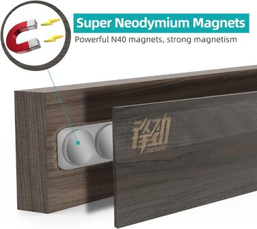 Дерев'яна магнітна смуга для ножів 40 см FINDKING