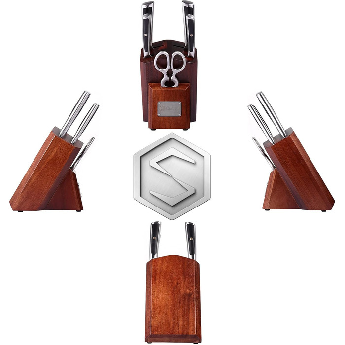 Дамаський ніж Sunnecko 20 см Кухонний ніж шеф-кухаря - гострий ніж з дамаської сталі, кухонний ніж з ергономічною ручкою