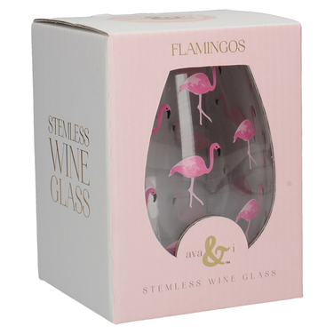 Склянка для вина CreativeTops FAMINGOS, 590 мл