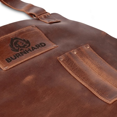 Фартух для барбекю шкіряний, коричневий Burnhard