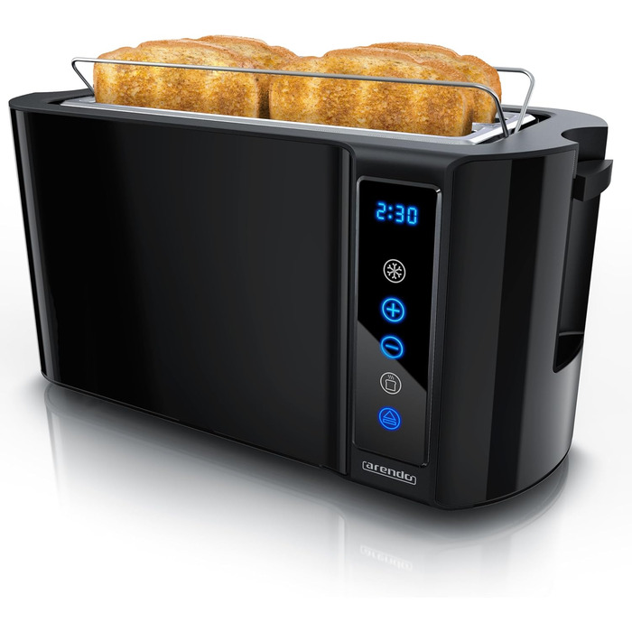 Тостер на 4 скибочки, чорний Frukost Touch Arendo