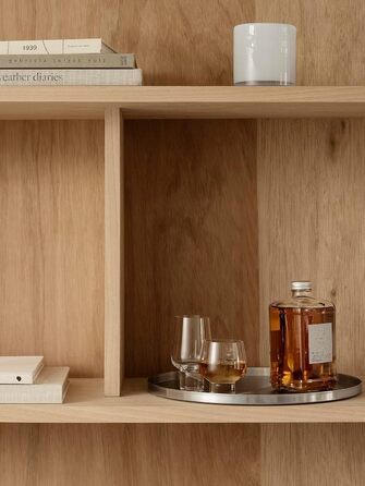 Свічник скляний, розмір M, 12 x 12 см білий SAGA Blomus