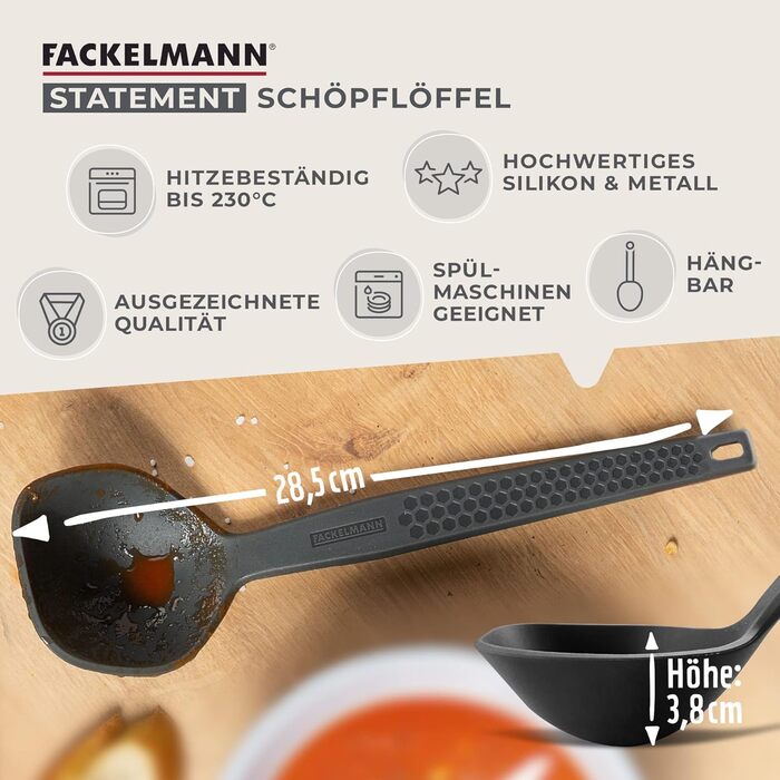 Ополоник 28,5 см, силікон Statement Fackelmann