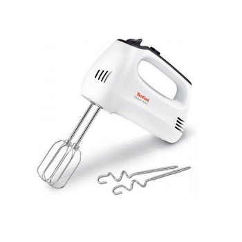 Tefal Міксер ручний Quick Mix 300Вт, насадки-4, турборежим, біло-сірий