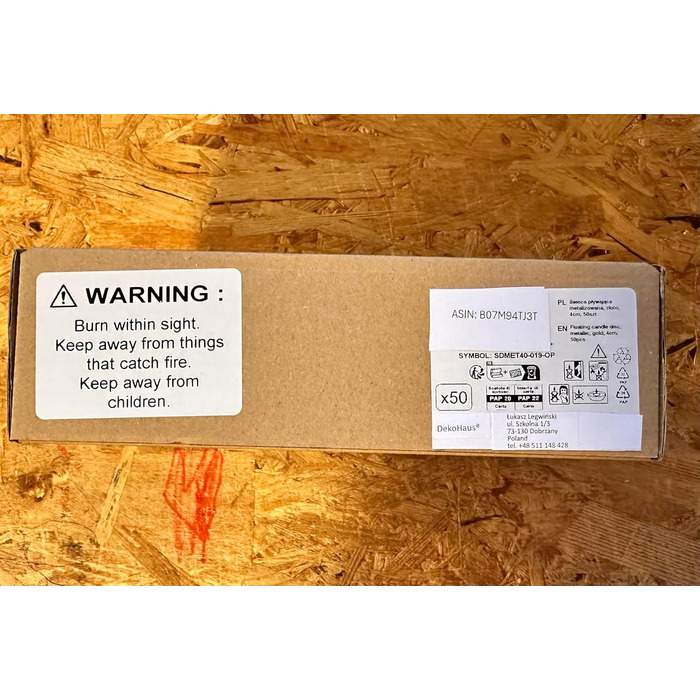 Плаваючі свічки 50 шт. плаваючі свічки Ø 40 мм (рожеве золото) (золото)