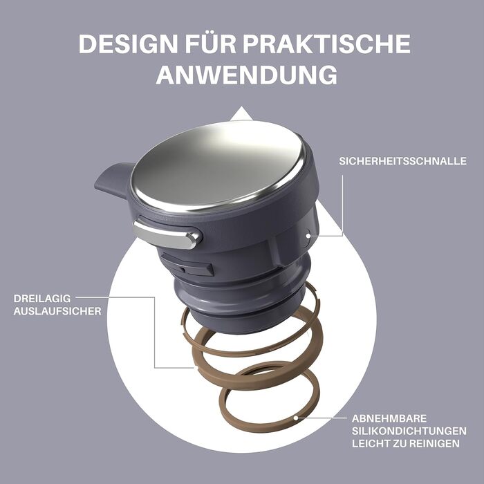 Термос-кавник 2 л, сріблястий Ideus