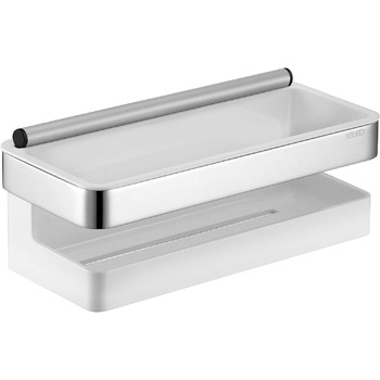 Кошик для душу Keuco 12759010000 Moll, 3 шт., хромований / білий