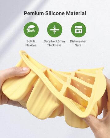 Силіконові форми для морозива, MEETRUE 12 форм для морозива. Силіконові форми для морозива. Багаторазові форми для морозива. Легкорозбірні форми для приготування морозива без бісфенолу А для дітей і дорослих. Форми для морозива.