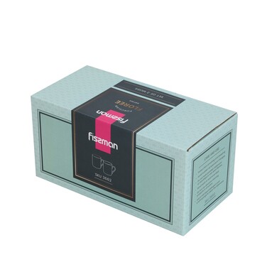 Набор из 2-х кружек Fissman 420 мл FLOREE фарфор (3662)