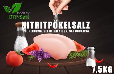 Преміальна нітритна сіль для копчення у відрі 7,5 кг DTP-SOFT