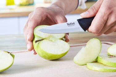 Tefal Набор ножей Essential, 3шт, нержавеющая сталь, пластик, черный, нержавеющая сталь, пластик