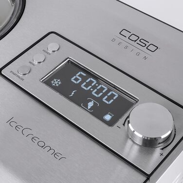 Машина для виробництва морозива та йогурту 2 в 1 з компресором 2 л Caso