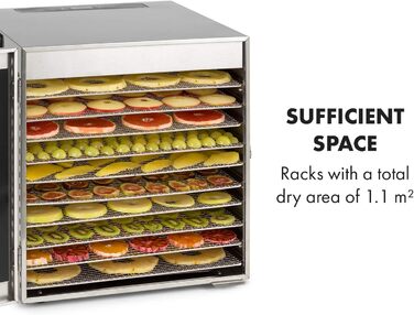 Дегідратор на 10 полок, 1000 Вт  Captain Jerky 110 Klarstein