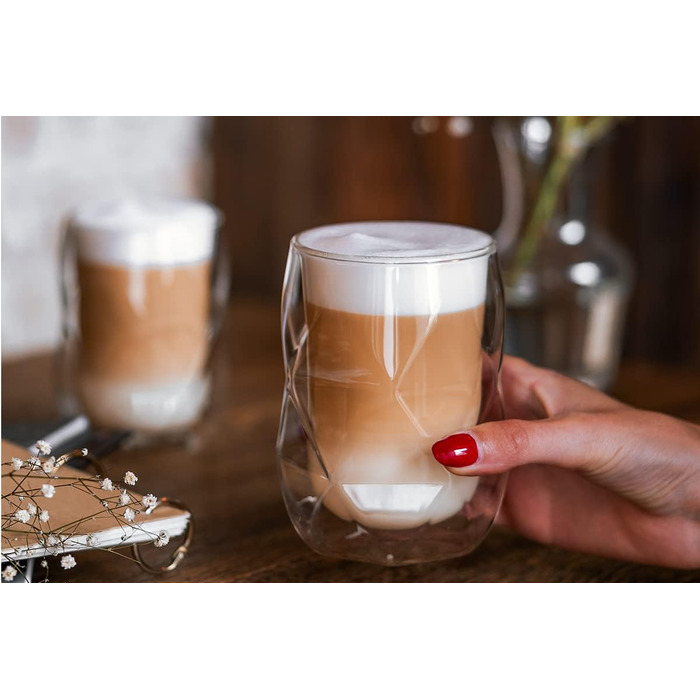 Набор из 2  чашек для кофе с двойными стенками 350 мл Konsimo