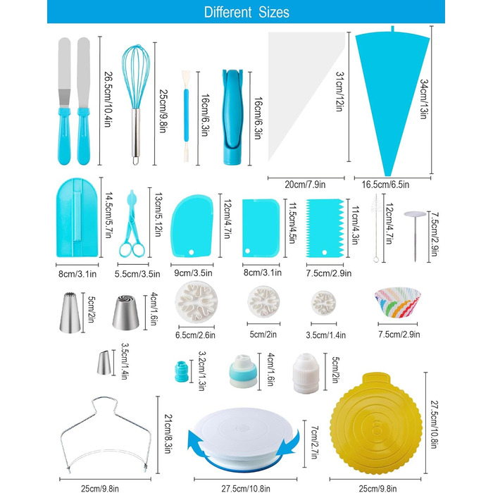 Набір аксесуарів для торта Nifogo