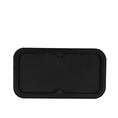 Підставка Fissman для кухонних ножів та інструментів 11x11x23 + 11x11х17 см, колір ЧОРНИЙ МАРМУРпластик (12884)