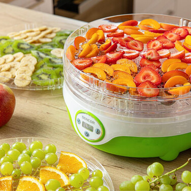 Дегідратор на 5 полиць, 240 Вт, зеленый SENCOR