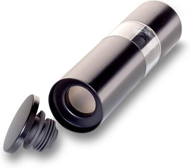 Набір млинків для спецій Echtwerk з 2 предметів, млинок для солі та перцю з високоякісної нержавіючої сталі з керамічним млином ABS, ручний, для перцю, солі та чилі, (Black Edition)