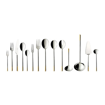 Набор столовых приборов на 12 персон, 70 предметов, частичная позолота Ella Villeroy & Boch