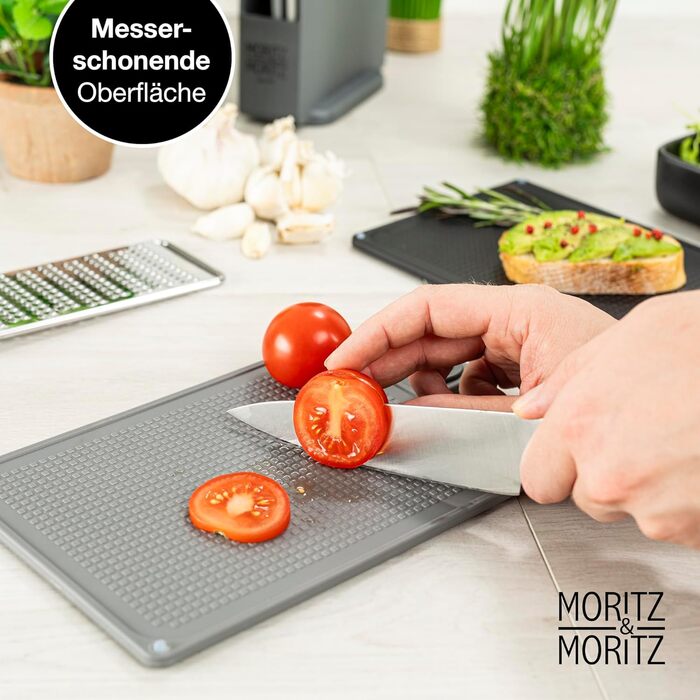 Набір обробних дошок 20,5 x 14,5 см з підставкою, 4 предмети Moritz & Moritz