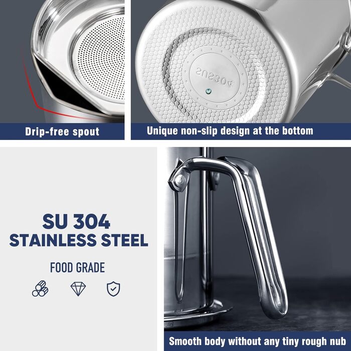 Сепаратор для відділення жиру 2 л, сріблястий Chihee