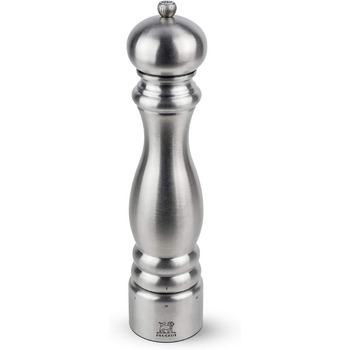 Изготовлен из нержавеющей стали - 6 предустановленных степеней помола - Французское ноу-хау - Матовая нержавеющая сталь (соляная мельница, 30 см)
