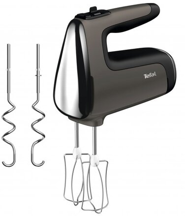 Tefal Міксер стаціонарний Powermix Silence 600Вт, насадки-4, чаша-метал, 2,5л, турборежим, сіро-чорний