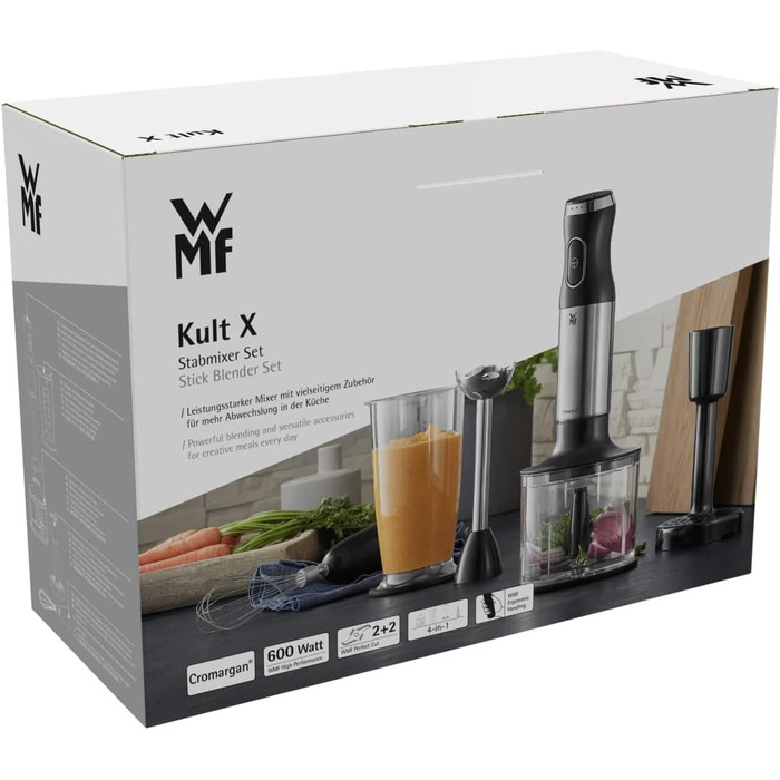 Набір ручних блендерів 5 предметів 600 Вт, 700 мл Kult X WMF