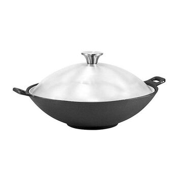 Сковорідка ВОК Fissman 30x8 см / 3,4 л з кришкою (4105)