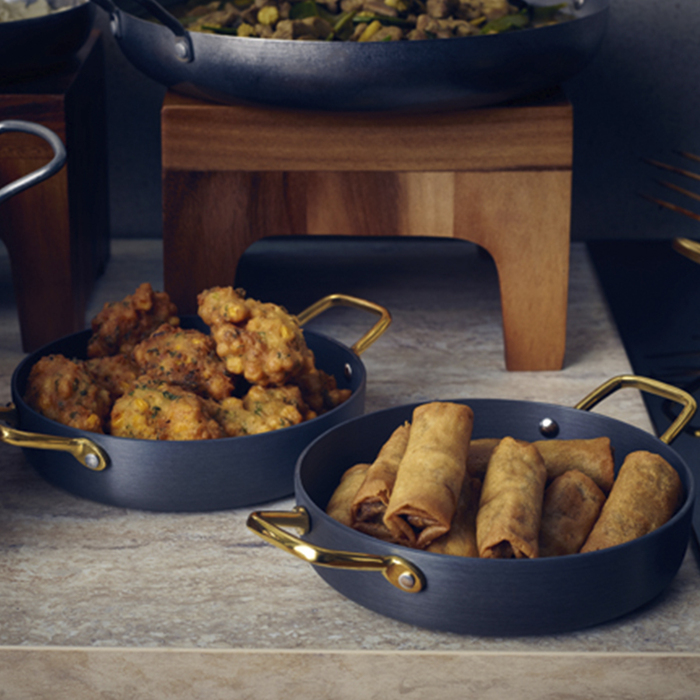 Сковорідка для подачі 20*4.5 см, 1.1 л, кругла, алюмінієва, GenWare